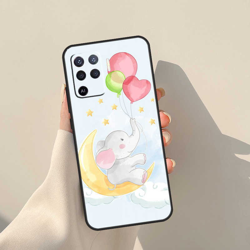 Capa fofa de elefante bebê par - Oppo A78 avaliação e preço